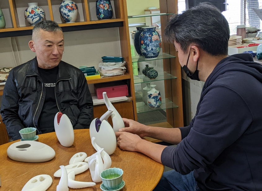 花器ー炎ーの打ち合わせ